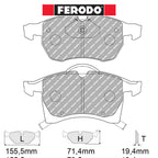 Ferodo - Kit pastiglie freno (FCP1295) - Ravasicorse