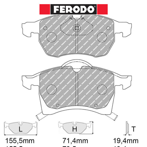 Ferodo - Kit pastiglie freno (FCP1295) - Ravasicorse