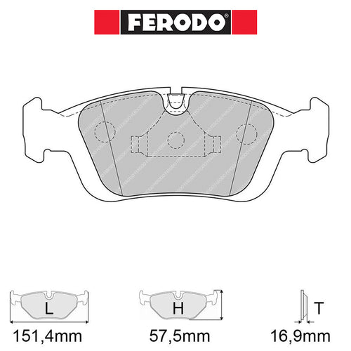 Ferodo - Kit pastiglie freno (FCP1300) - Ravasicorse