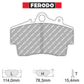 Ferodo - Kit pastiglie freno (FCP1307) - Ravasicorse