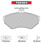 Ferodo - Kit pastiglie freno (FCP1312) - Ravasicorse