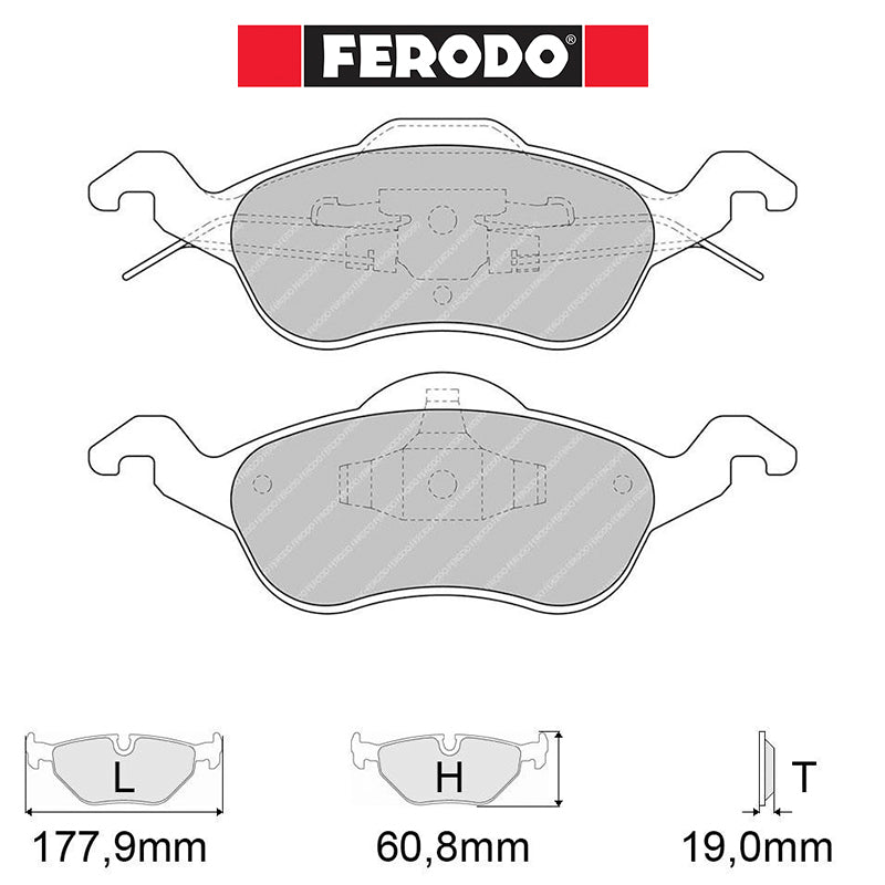 Ferodo - Kit pastiglie freno (FCP1318) - Ravasicorse