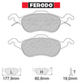 Ferodo - Kit pastiglie freno (FCP1318) - Ravasicorse