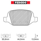 Ferodo - Kit pastiglie freno (FCP1324) - Ravasicorse