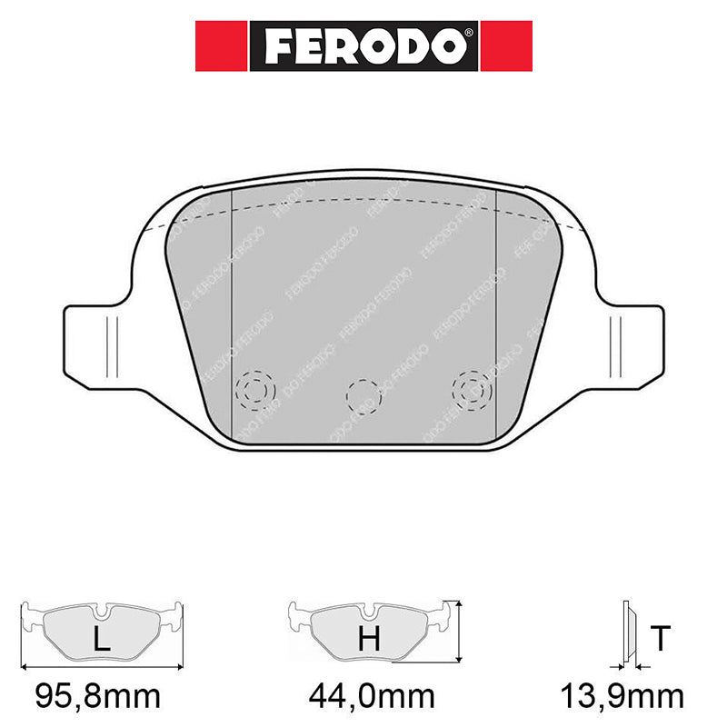 Ferodo - Kit pastiglie freno (FCP1324) - Ravasicorse