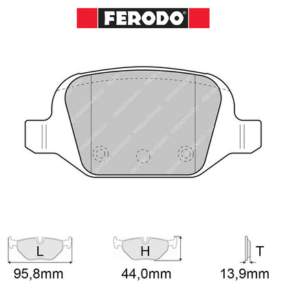 Ferodo - Kit pastiglie freno (FCP1324) - Ravasicorse