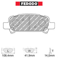 Ferodo - Kit pastiglie freno (FCP1333) - Ravasicorse