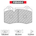 Ferodo - Kit pastiglie freno (FCP1348) - Citroën DS3 1.6 Turbo THP Racing 207 Hp - Front - Ravasicorse