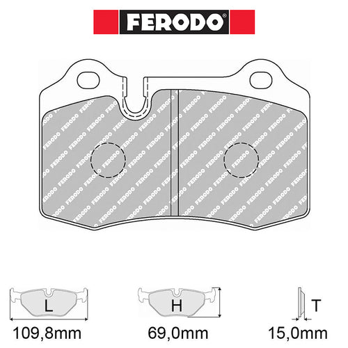 Ferodo - Kit pastiglie freno (FCP1348) - Citroën DS3 1.6 Turbo THP Racing 207 Hp - Front - Ravasicorse