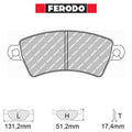 Ferodo - Kit pastiglie freno (FCP1370) - Ravasicorse