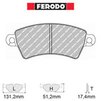 Ferodo - Kit pastiglie freno (FCP1370) - Ravasicorse