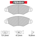 Ferodo - Kit pastiglie freno (FCP1378) - Ravasicorse