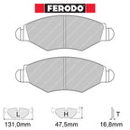 Ferodo - Kit pastiglie freno (FCP1378) - Ravasicorse