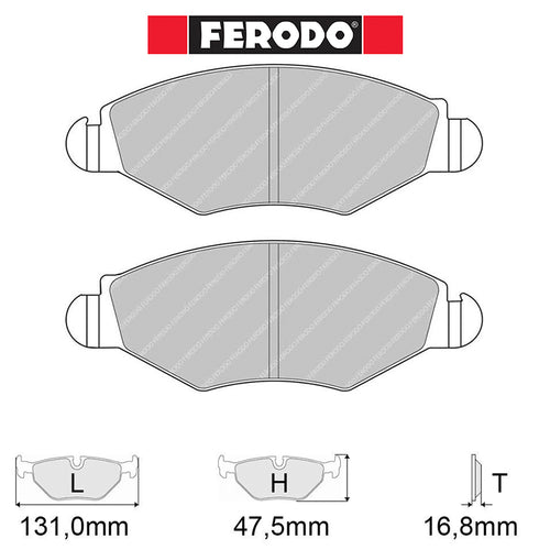 Ferodo - Kit pastiglie freno (FCP1378) - Ravasicorse