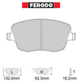 Ferodo - Kit pastiglie freno (FCP1419) - Skoda Fabia II 1.4 TSI RS DGS 132 kw (5J) - Front - Ravasicorse