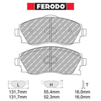 Ferodo - Kit pastiglie freno (FCP1424) - Ravasicorse