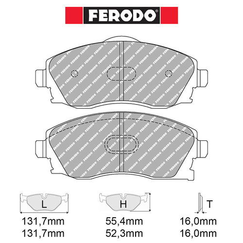 Ferodo - Kit pastiglie freno (FCP1424) - Ravasicorse