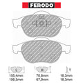 Ferodo - Kit pastiglie freno (FCP1441) - Ravasicorse