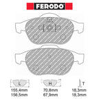 Ferodo - Kit pastiglie freno (FCP1441) - Ravasicorse