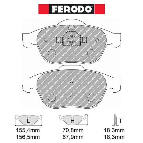 Ferodo - Kit pastiglie freno (FCP1441) - Ravasicorse