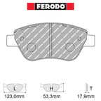 Ferodo - Kit pastiglie freno (FCP1466) - Ravasicorse