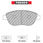 Ferodo - Kit pastiglie freno (FCP1467) - Ravasicorse