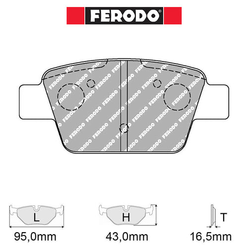 Ferodo - Kit pastiglie freno (FCP1469) - Alfa Romeo Mito 1.4T QV 175 Hp - Rear - Ravasicorse
