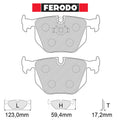 Ferodo - Kit pastiglie freno (FCP1483) - BMW M5 (E39) - Rear - Ravasicorse