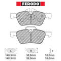 Ferodo - Kit pastiglie freno (FCP1499) - Ravasicorse