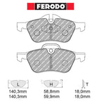 Ferodo - Kit pastiglie freno (FCP1499) - Ravasicorse