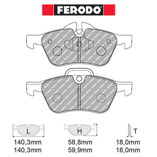 Ferodo - Kit pastiglie freno (FCP1499) - Ravasicorse