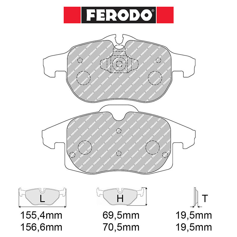 Ferodo - Kit pastiglie freno (FCP1520) - Ravasicorse