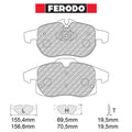 Ferodo - Kit pastiglie freno (FCP1520) - Ravasicorse