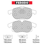 Ferodo - Kit pastiglie freno (FCP1520) - Ravasicorse