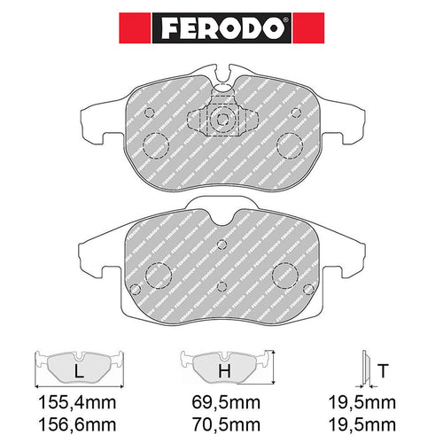 Ferodo - Kit pastiglie freno (FCP1520) - Ravasicorse
