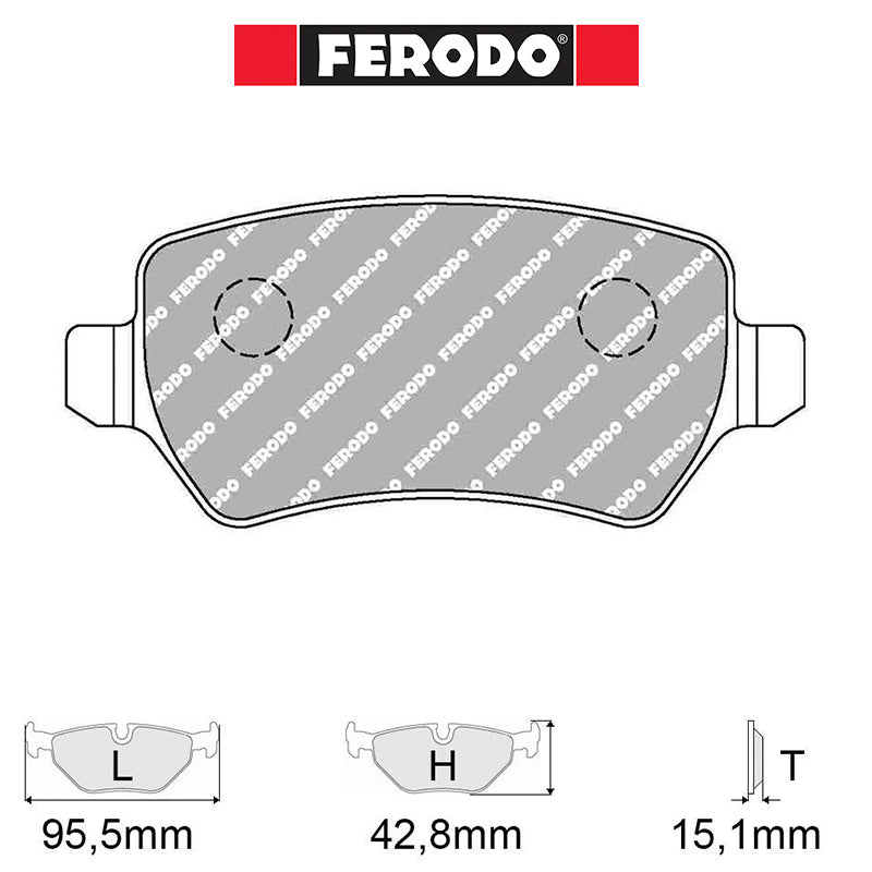 Ferodo - Kit pastiglie freno (FCP1521) - Ravasicorse