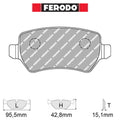 Ferodo - Kit pastiglie freno (FCP1521) - Ravasicorse