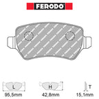 Ferodo - Kit pastiglie freno (FCP1521) - Ravasicorse