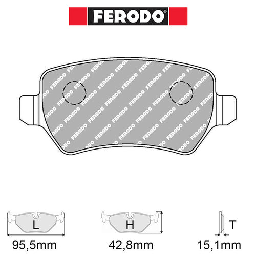 Ferodo - Kit pastiglie freno (FCP1521) - Ravasicorse