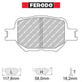 Ferodo - Kit pastiglie freno (FCP1528) - Ravasicorse