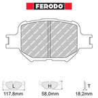 Ferodo - Kit pastiglie freno (FCP1528) - Ravasicorse