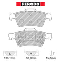 Ferodo - Kit pastiglie freno (FCP1540) - Ravasicorse