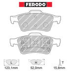 Ferodo - Kit pastiglie freno (FCP1540) - Ravasicorse