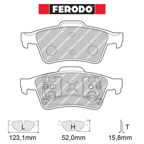 Ferodo - Kit pastiglie freno (FCP1540) - Ravasicorse