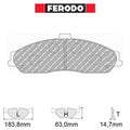 Ferodo - Kit pastiglie freno (FCP1553) - Ravasicorse