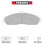 Ferodo - Kit pastiglie freno (FCP1553) - Ravasicorse