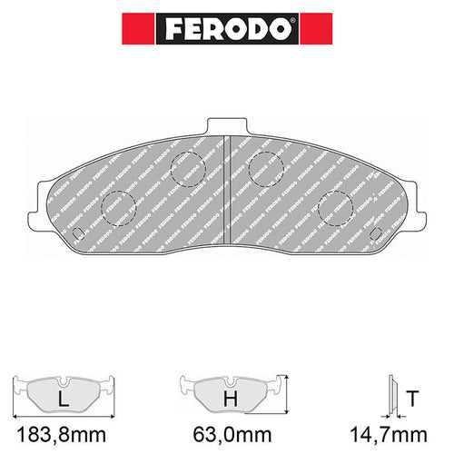Ferodo - Kit pastiglie freno (FCP1553) - Ravasicorse