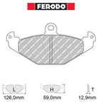 Ferodo - Kit pastiglie freno (FCP1560) - Lotus Elise MK1 / MK2 / 340 R - Rear - Ravasicorse