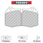Ferodo - Kit pastiglie freno (FCP1561) - Nissan 350Z 3.5 V6 - Front - Ravasicorse