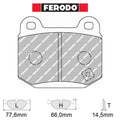 Ferodo - Kit pastiglie freno (FCP1562) - Nissan 350Z 3.5 V6 - Rear - Ravasicorse